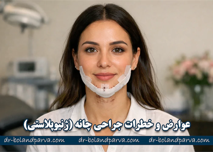 عوارض و خطرات جراحی چانه (ژنیوپلاستی)