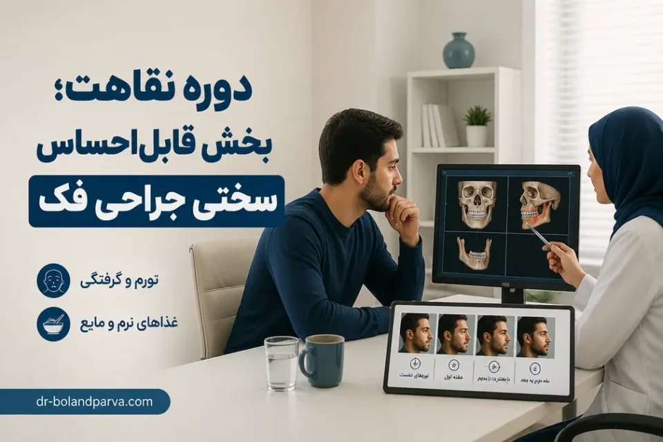 دوره نقاهت؛ بخش قابلاحساس سختی جراحی فک — مشاوره درباره مراحل و دوره نقاهت جراحی فک